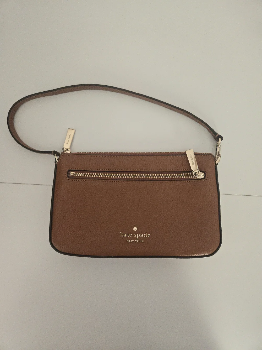 kate spade Brown Leather Crossbody Wristlet